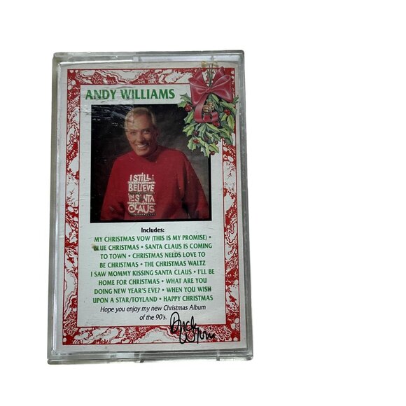 Andy Williams Other - Vintage Andy Williams Christmas Audio Music Cassette 1990